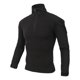 thumbnail image 3 of Camisetas de uniforme de manga de camisa de combate Longs para hombres (xxxl) negro, 3 of 6