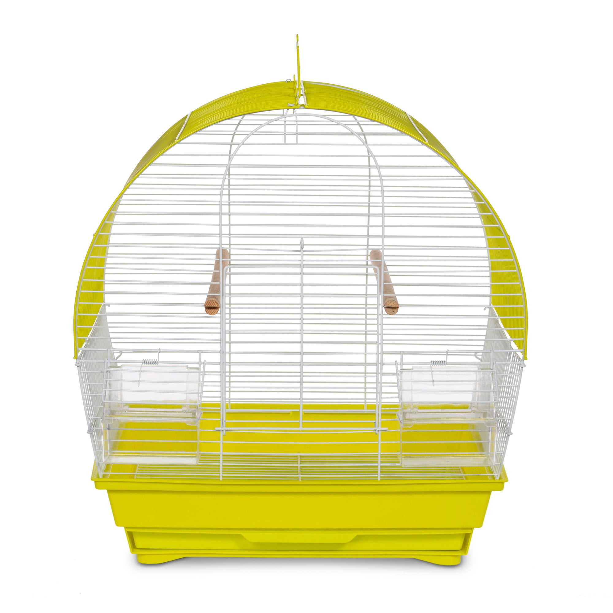 Prevue Pet Products Soho Dome Top Roof Chartreuse & White Bird Cage SP41613C/W