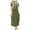 Green, variant on Rutainlusire Womens Dresses Women's Casual Women Short Sleeve Round Neck Pockets Solid Ladies Dress
