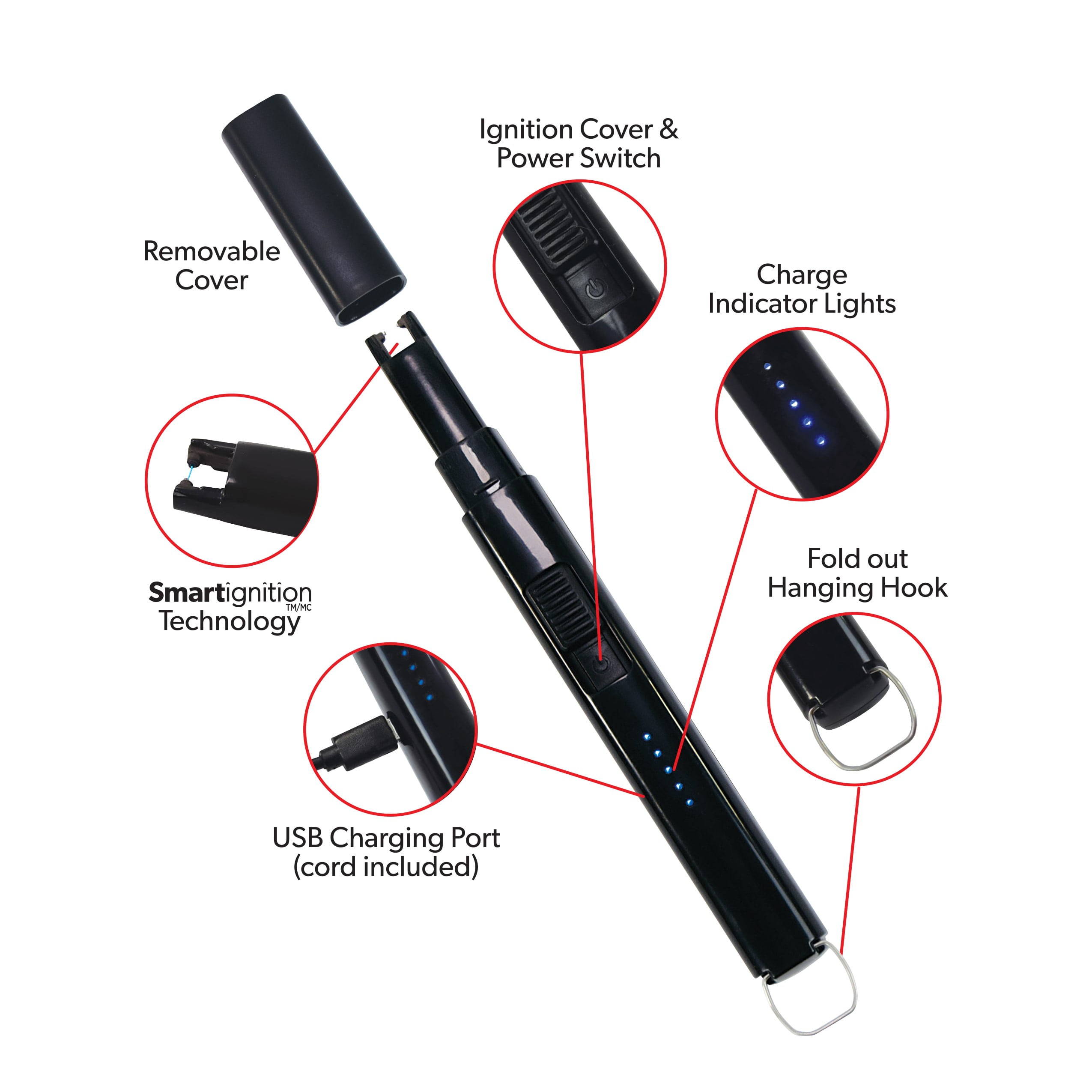 Smartignition Electric Home & Grill Lighter – Matte Black