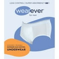 Wearever Men's Incontinence Underwear Open Fly Washable Briefs