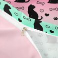 thumbnail image 4 of jejeloiu Gradient Silhouette Pattern Duvet Cover Set For Kids,Cute Pet Cat Loves Bedding Full For Girl,Reversible,3-Piece(No Comforter), 4 of 6
