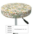 thumbnail image 4 of Balery Daisy Fundas de asiento para taburete de bar redondo de tela de terciopelo ajustables que protegen de arañazos y manchas para sillas de 14 a 17 pulgadas.-12 inch, 4 of 7