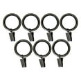 thumbnail image 5 of Versailles Silent Glide Nylon Lined Clip Rings for 7/8" - 1" Rod 7 Pieces Espresso, 5 of 9