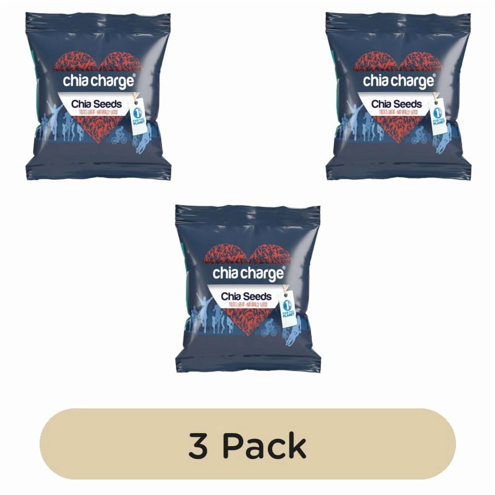 Chia Charge Chia Seeds 200g, British Import (Pack of 3)