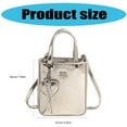 thumbnail image 3 of Women Bag Trendy Shoulder Bag Korean Styles Handbag Purse PU Leather Crossbody Bag Top Handle Bag Small Square Bag, 3 of 8