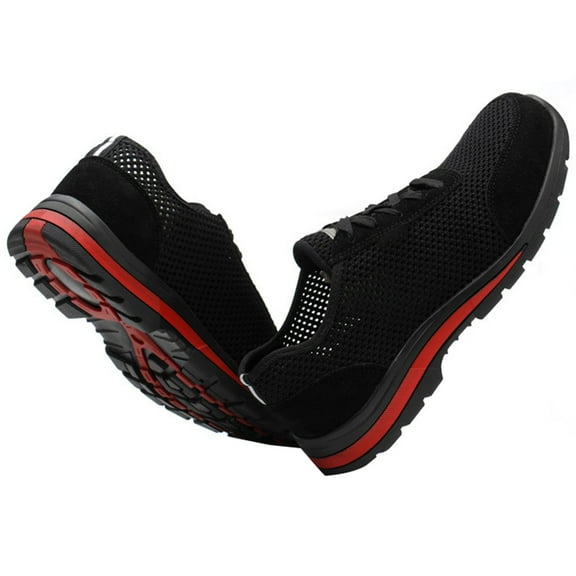Safety Shoes Men's Work Shoes Lightweight Sporty Steel Toe Protective Shoes Breathable EU 36-46