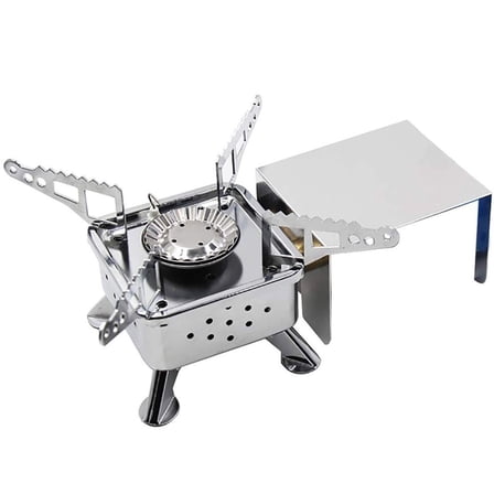 karymi Foldable Mini-Cartridge Camping Gas Stove Outdoor Cooking Tea Stove