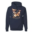 thumbnail image 2 of Wild Bobby, If It's Not a Chihuahua It's Just a Dog Gift, Unisex Graphic Hoodie Sweatshirt, Navy, Medium, 2 of 4