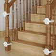 thumbnail image 4 of Universal No Drill Baby Gate Stairway Adapter Kit Secure Easy Installation Pressure Mount Barrier for Stairs 2PCS, 4 of 6