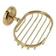 thumbnail image 3 of Elegante jabonera de baño con diseño retorcido, soporte para jabón de pared en oro antiguo, 3 of 8