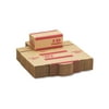 MMF Industries Corrugated Cardboard Coin Transport Box, Lock, Red, 50 Boxes/Carton
