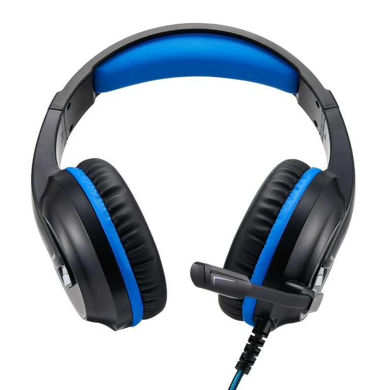 Insten Wired Gaming Headset, 40mm Driver, Blue LED, Noise