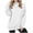 ZA-White, variant on Jsaierl Basic Hoodies for Women Long Sleeve Solid Color Pullover Top Athletic Workout Hooded Sweatshirt with Thumb Holes
