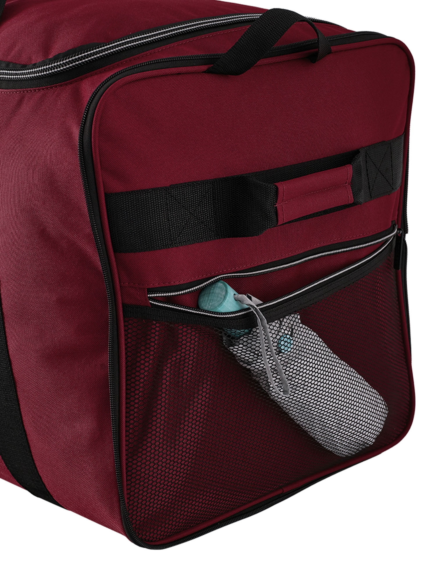 Protégé Navigation 36-inch Jumbo Tri-Fold Collapsible Rolling Locker Duffel, Red