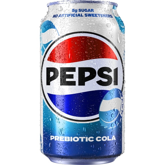 Pepsi Prebiotic Cola Soda Pop, 12 fl oz, 1 Count Can