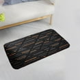 thumbnail image 4 of Alfombra de Baño Antideslizante Perfecl Gruesa Absorbente de Agua Suave TRP Lujosa Y Cómoda Naranja Negro, 4 of 7