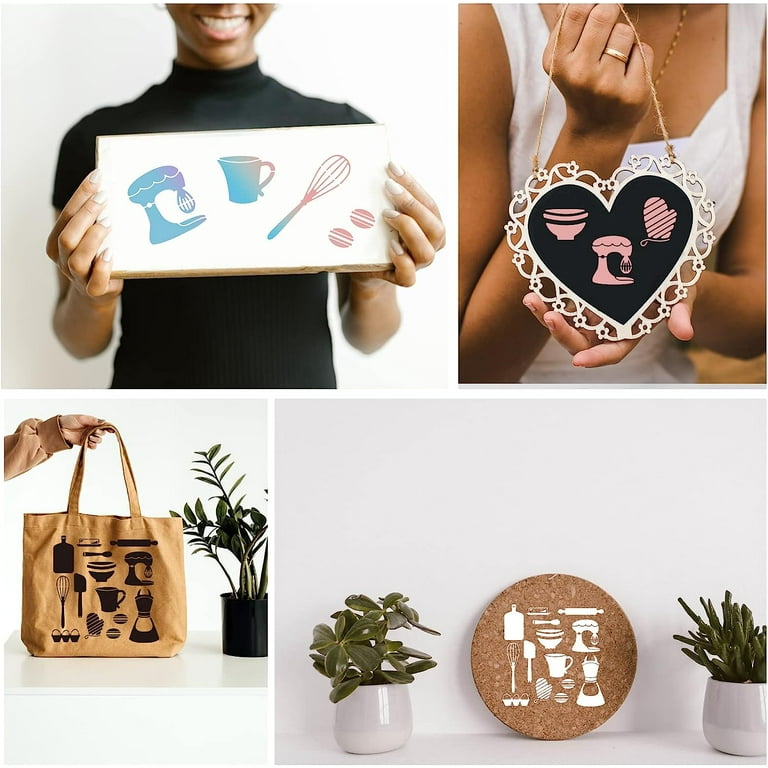 Stamperia Website Stamperia - Thick Stencils For Scrapbooks, Albums, Cards, Bullet Journalling, And More, Flexible Material, Easy To Clean, Perfect For Crafts And Gifting (Favourites Refresh, Dictionary Fogli Per Decupage