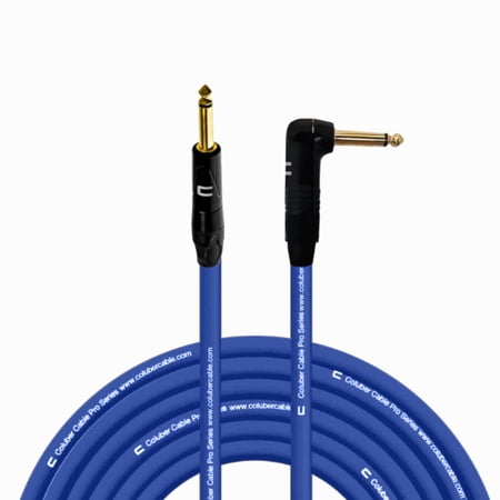 Coluber Cable 1/4" TS Male to Right Angle 1/4" TS 3-Pin Microphone Connector