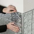 thumbnail image 5 of FASÄDE 47 in. Decorative Vinyl Outside Corner Trim Brushed Aluminum (5 Pack), 5 of 8