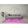 thumbnail image 3 of Ahgly Company Indoor Rectangle Abstract Pink Modern Area Rugs, 8' x 12', 3 of 4