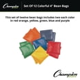 thumbnail image 6 of Champion Sports MBB4SET 4 in. Vinyl Bean Bag Set - Assorted Colors (1-Dozen), 6 of 6