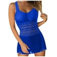 thumbnail image 1 of Tankini Swimsuits for Women - 2024 Two Piece Bathing Suits, Print Sling Tank Top + Shorts, Polyester, Beach/Pool, Loose Fit, 1 of 5