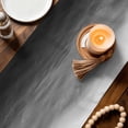 thumbnail image 3 of Black Grey Ombre Table Runner - 108 Inch Long Coastal Beach Modern Abstract Art Cotton and Linen Blended Dress Scarves Farmhouse Table Runner for Kitchen Dining, Coffee Table, 13" x 108", 3 of 8