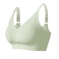 thumbnail image 2 of Gymayou Women Plus Size Wireless Sports Bra Push Up Support Yoga Workout Bralette Breathable Adjustable Strap Green 4XL, 2 of 9