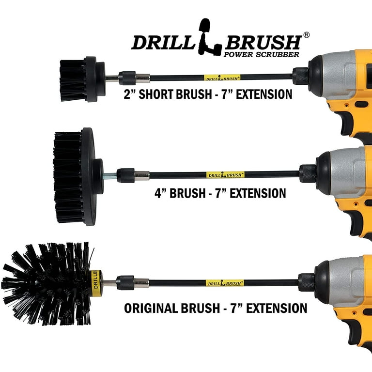 Grill Brush by Drillbrush Cordless Drill Power BBQ brush Safe (no