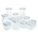 thumbnail image 1 of Set de Recipientes Herméticos HW HOME con Tapa Blanca 12 Piezas, 1 of 5