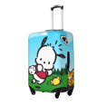 thumbnail image 2 of Cute Anime Cartoon Pochacco Travel Suitcase Protective Cover Trunk Case Washable Elastic Luggage Cover Fits Large Suitcase Protector Baggage With Concealed Zipper Gifts, 2 of 5