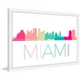thumbnail image 2 of "Miami Color Skyline" Framed Painting Print, 2 of 6