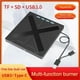 thumbnail image 2 of Grabadora de CD y DVD 7 en 1 USB 3.0 Tipo C Unidad Óptica Externa de CD y DVD Concentrador USB Reproductor de CD y DVD Portátil para PC y Portátil, 2 of 5