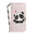 thumbnail image 1 of Étui pour Motorola MOTO G42 Couverture Magnétique Motif 3D Portefeuille Étui à Rabat avec Sangle - panda Mignon, 1 of 5