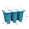 thumbnail image 6 of Ice-lolly Mold Non-stick Collapsible Silicone 6 Cavity Juice Freezing Ice Pop Maker for Children, 6 of 8