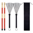 thumbnail image 2 of 1 Par Drum Sticks Cepillos Set con Bolsa de Almacenamiento para Regalo de Amante Sunnimix Drum Sticks Drumsticks Set, 2 of 8