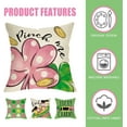 thumbnail image 3 of St Patricks Day Lucky Charms Decorative Throw Pillow Covers 18 x 18 Set of 4, Pink Shamrock Clover Leprechaun Top Hat Outdoor Pillowcase, Spring Irish Pinch Me Sofa Cushion Case Home Decor, 3 of 6