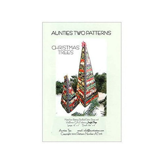 Christmas Trees Sewing Pattern by Carol McLeod from Aunties Two