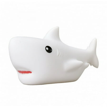 

Lomubue LED Shark Lamp Realistic Looking Adorable Appearance Glare-Free Rechargeable Wide Application Cute Cartoon Shark LED Bedside Lamp Children Toy for Home