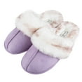thumbnail image 5 of Jessica Simpson Girls Plush Slip on House Slippers With Memory Foam, 5 of 9