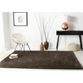 thumbnail image 3 of SAFAVIEH August Carlene Solid Plush Shag Area Rug, Brown, 6' x 9', 3 of 8