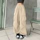 thumbnail image 3 of Pantalones cargo holgados para mujer: cordón, algodón, tallas S-XXL, hip hop/ropa urbana, ropa informal/de verano, 3 of 3