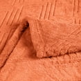thumbnail image 5 of BNM Fleece Diamond Fluffy Blanket, Throw XL, Rust, 5 of 7