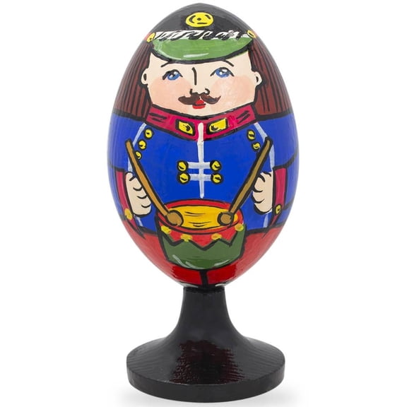 Soldier with Drum Wooden Figurine