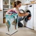 thumbnail image 5 of Iauyy 48L Collapsible Laundry Basket with Handles, Laundry Hamper for Closet Bedroom or Bathroom, Turtle, 5 of 8