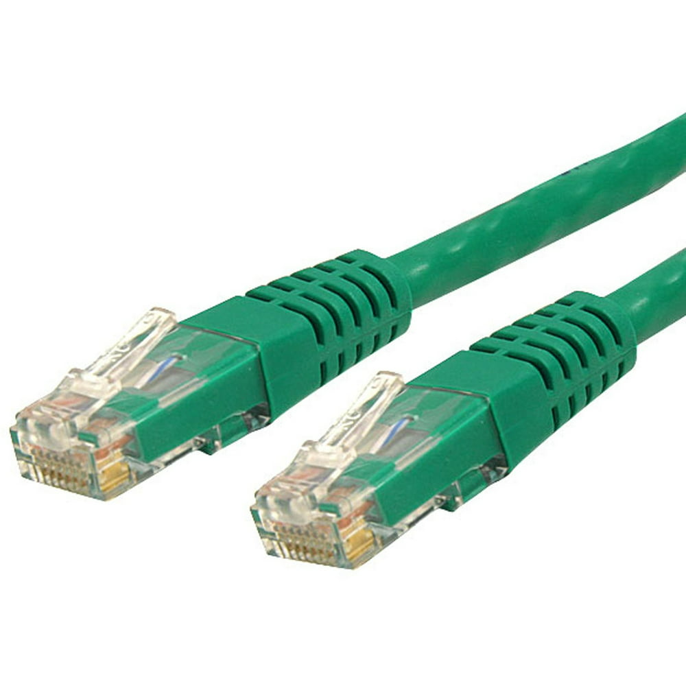 10ft CAT6 Cable, Green Molded Gigabit, 100W PoE
