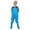 Blue, variant on Teenager Waterproof Torso Waders with Pockets and Boots for Fishing, Outdoor Adventures