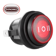 thumbnail image 2 of SHISUYAN 1pc Waterproof Button Switch Boat Switch Car Home Appliance Switch 3 Position Rocker Switch, 2 of 8