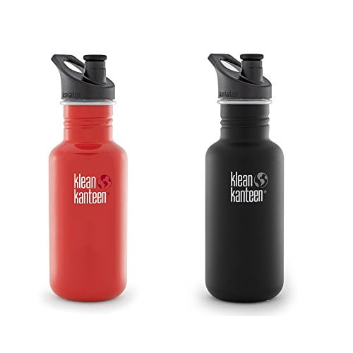 Klean Kanteen Classic Stainless Steel Bottle With Sport Cap (2 Pack) (2